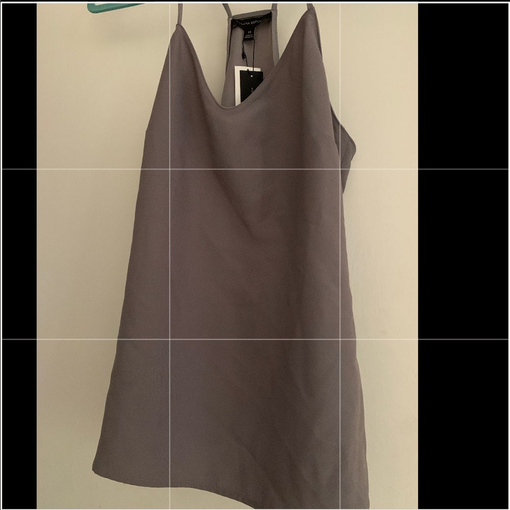 Grey Strapless blouse